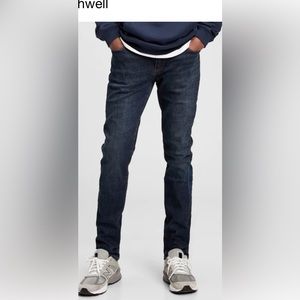 Mens Gap skinny dark blue jeans